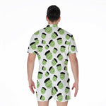 Halloween Frankenstein Pattern Print Men's Rompers