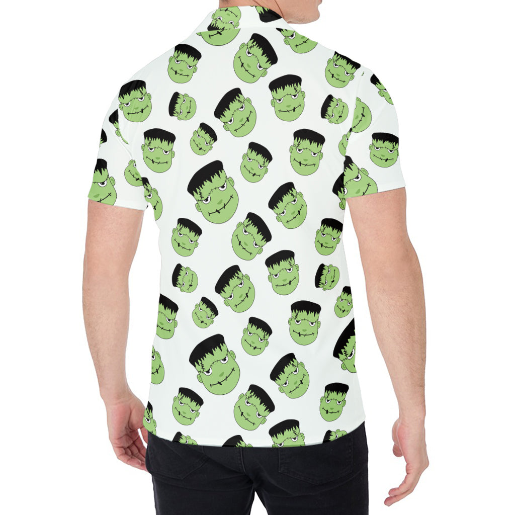 Halloween Frankenstein Pattern Print Men's Shirt