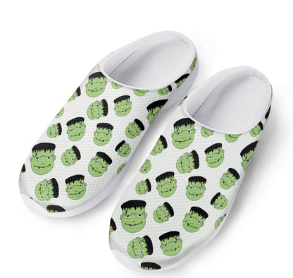 Halloween Frankenstein Pattern Print Mesh Casual Shoes
