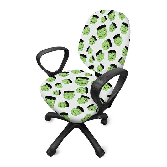 Halloween Frankenstein Pattern Print Office Chair Cover