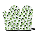 Halloween Frankenstein Pattern Print Oven Mitts