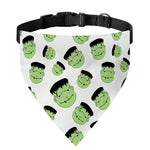 Halloween Frankenstein Pattern Print Over The Collar Dog Bandana