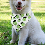 Halloween Frankenstein Pattern Print Over The Collar Dog Bandana