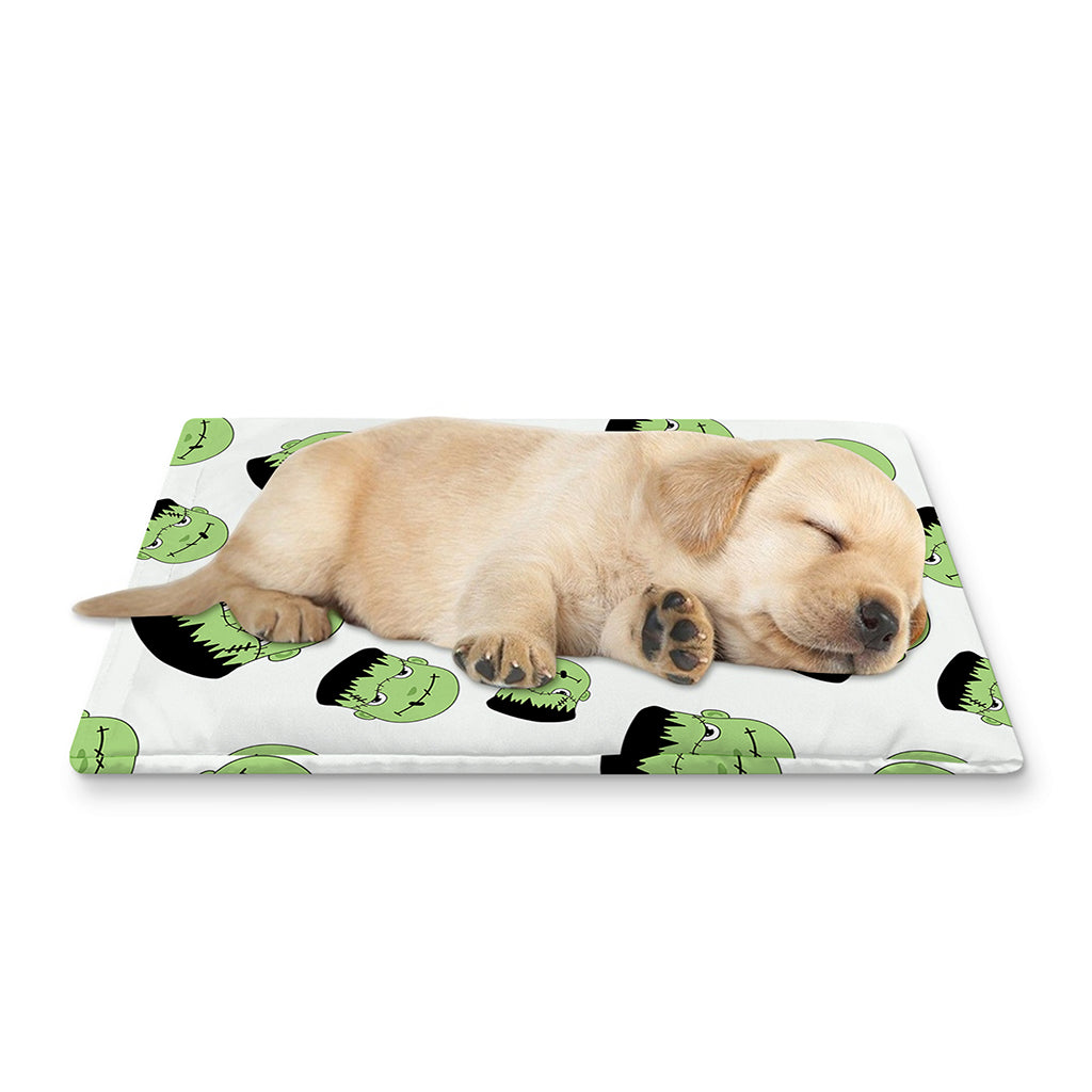Halloween Frankenstein Pattern Print Pet Cooling Mat Cover