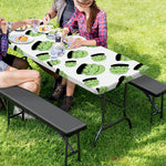 Halloween Frankenstein Pattern Print Picnic Table Cover