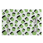 Halloween Frankenstein Pattern Print Placemat