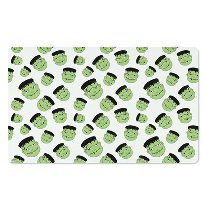 Halloween Frankenstein Pattern Print Polyester Doormat