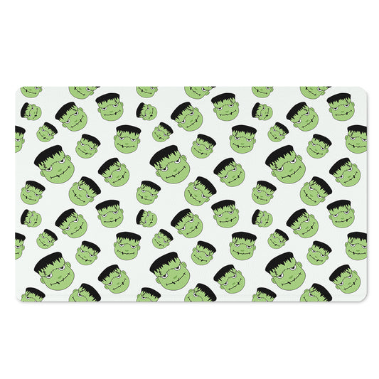 Halloween Frankenstein Pattern Print Polyester Doormat