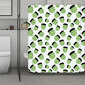Halloween Frankenstein Pattern Print Polyester Shower Curtain