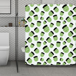 Halloween Frankenstein Pattern Print Polyester Shower Curtain