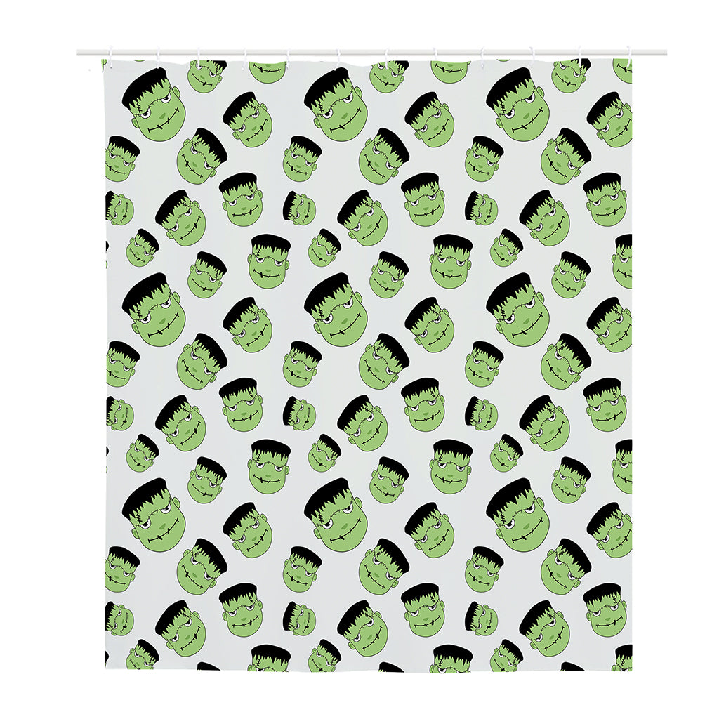 Halloween Frankenstein Pattern Print Polyester Shower Curtain