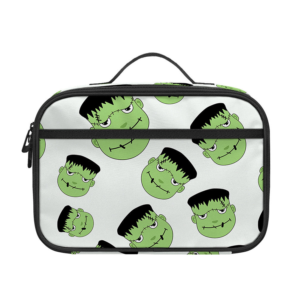 Halloween Frankenstein Pattern Print Portable Lunch Bag