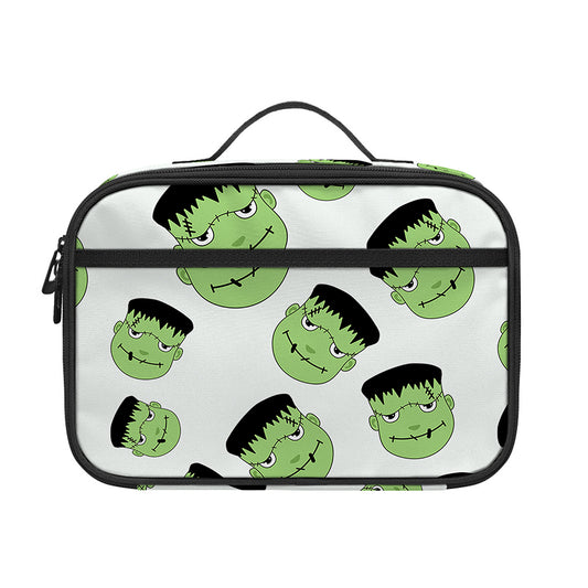 Halloween Frankenstein Pattern Print Portable Lunch Bag