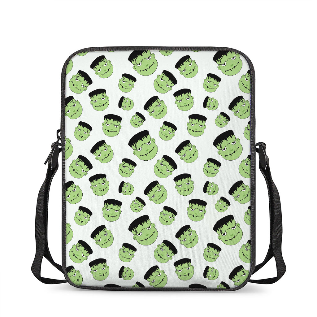 Halloween Frankenstein Pattern Print Rectangular Crossbody Bag