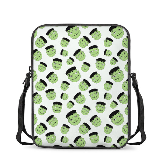 Halloween Frankenstein Pattern Print Rectangular Crossbody Bag