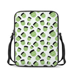 Halloween Frankenstein Pattern Print Rectangular Crossbody Bag
