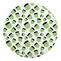 Halloween Frankenstein Pattern Print Round Blanket