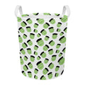 Halloween Frankenstein Pattern Print Round Laundry Basket