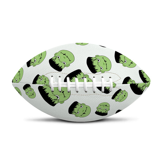 Halloween Frankenstein Pattern Print Rugby Ball
