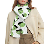 Halloween Frankenstein Pattern Print Scarf