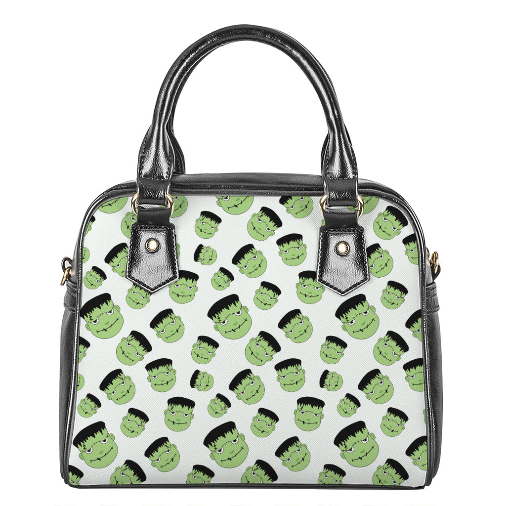 Halloween Frankenstein Pattern Print Shoulder Handbag