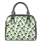 Halloween Frankenstein Pattern Print Shoulder Handbag