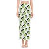 Halloween Frankenstein Pattern Print Side Slit Maxi Skirt