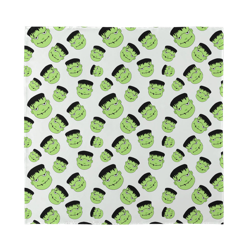Halloween Frankenstein Pattern Print Silk Bandana