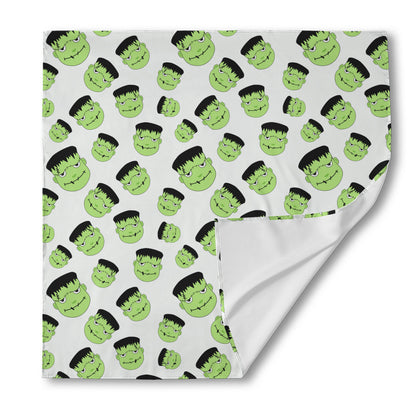 Halloween Frankenstein Pattern Print Silk Bandana
