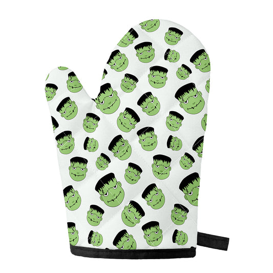 Halloween Frankenstein Pattern Print Single Oven Mitt