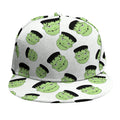 Halloween Frankenstein Pattern Print Snapback Cap
