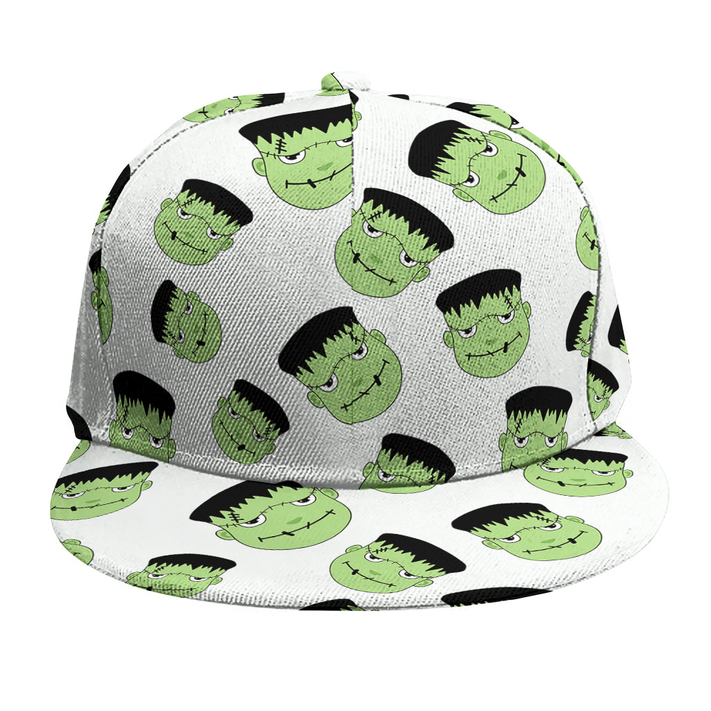Halloween Frankenstein Pattern Print Snapback Cap