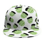 Halloween Frankenstein Pattern Print Snapback Cap