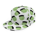 Halloween Frankenstein Pattern Print Snapback Cap