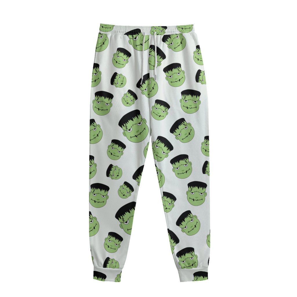 Halloween Frankenstein Pattern Print Sweatpants