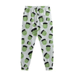 Halloween Frankenstein Pattern Print Sweatpants