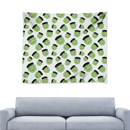 Halloween Frankenstein Pattern Print Tapestry
