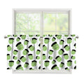Halloween Frankenstein Pattern Print Tier Curtains
