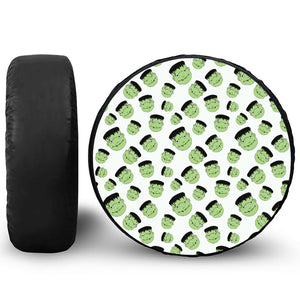 Halloween Frankenstein Pattern Print Tire Cover