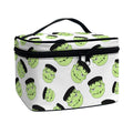 Halloween Frankenstein Pattern Print Travel Makeup Bag