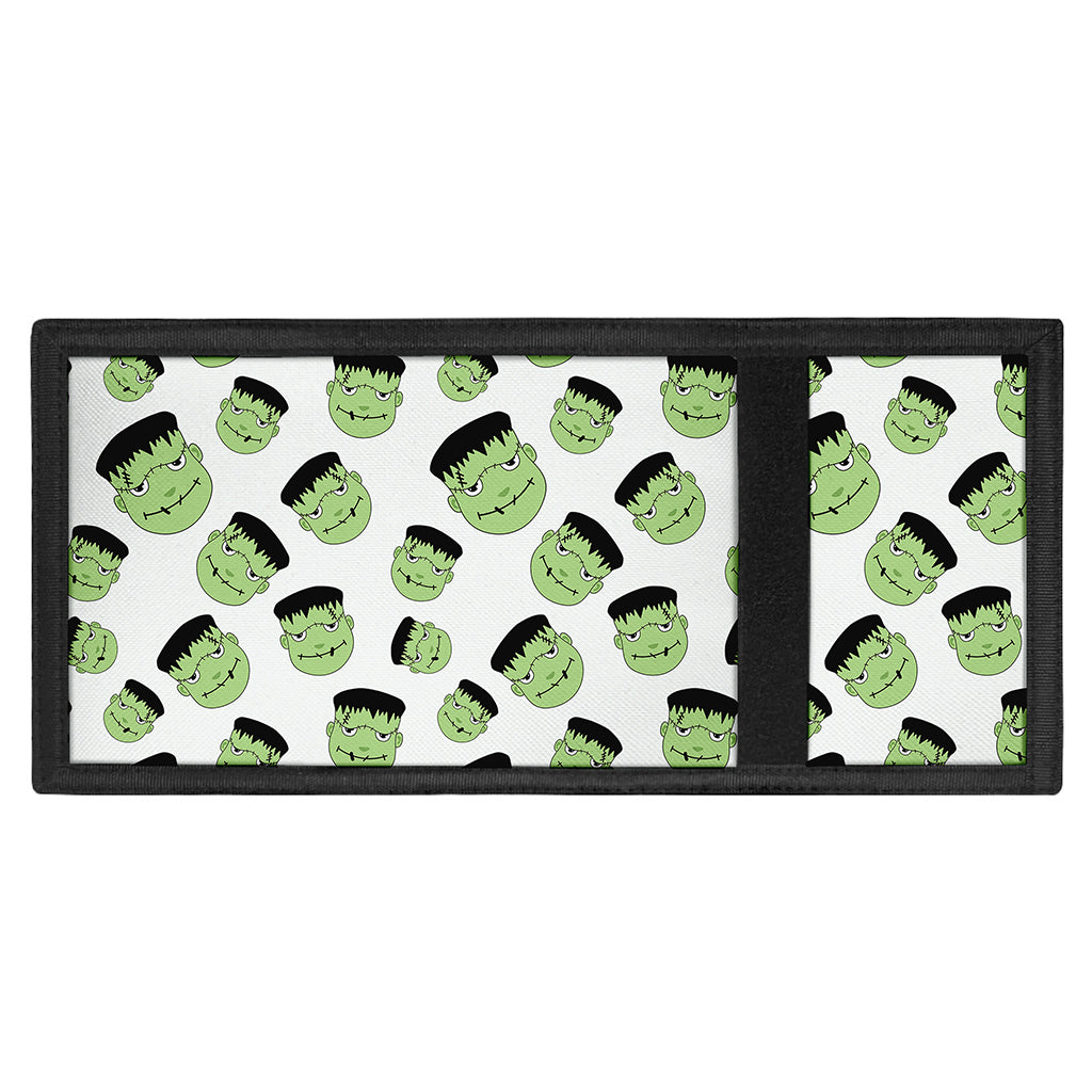 Halloween Frankenstein Pattern Print Trifold Wallet