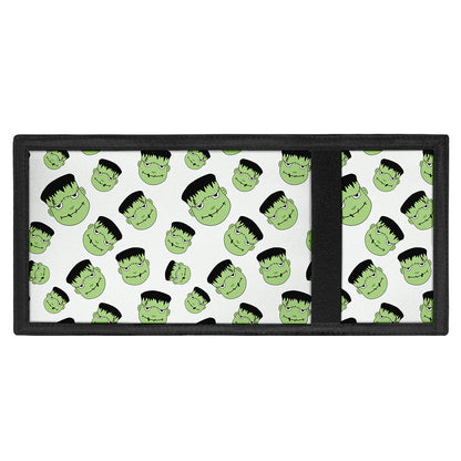 Halloween Frankenstein Pattern Print Trifold Wallet