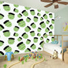 Halloween Frankenstein Pattern Print Wall Sticker