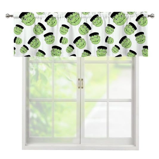 Halloween Frankenstein Pattern Print Window Valance