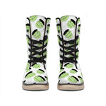 Halloween Frankenstein Pattern Print Winter Boots