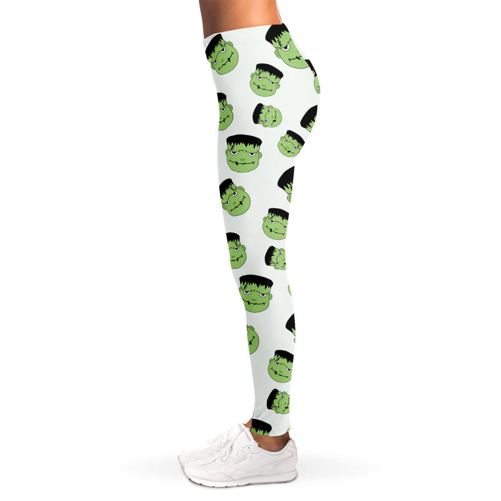 Halloween Frankenstein Pattern Print Women's Leggings