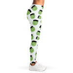 Halloween Frankenstein Pattern Print Women's Leggings