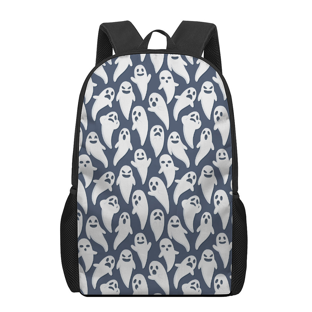 Halloween Ghost Pattern Print 17 Inch Backpack