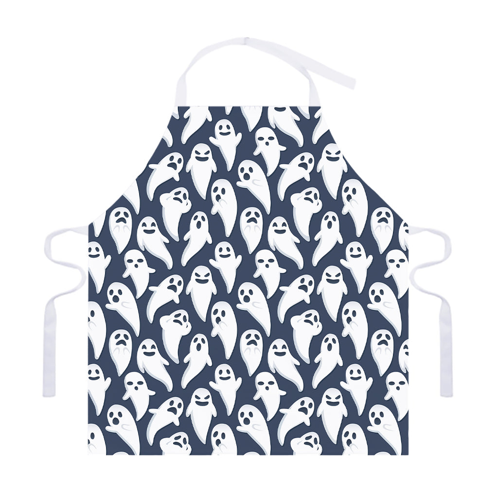 Halloween Ghost Pattern Print Adjustable Apron