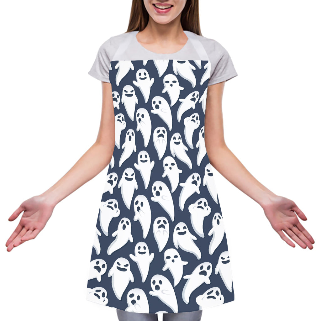 Halloween Ghost Pattern Print Adjustable Apron